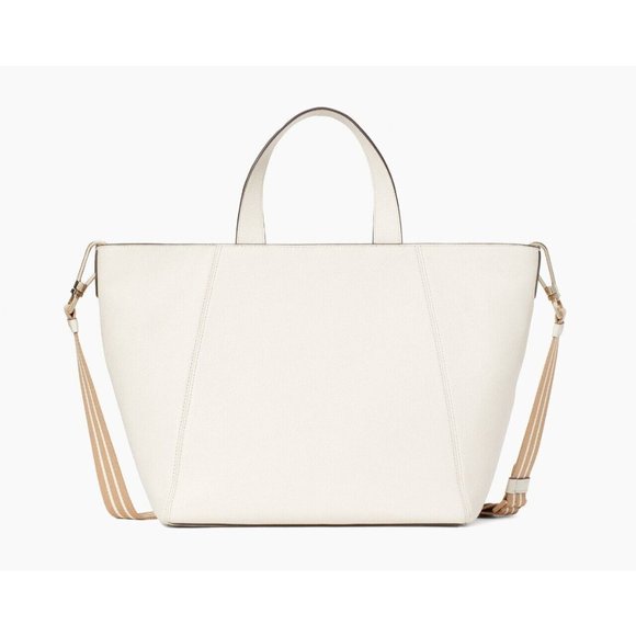 New Kate Spade Rosie Satchel Pebbled Leather Parchment Multi - Picture 4 of 5